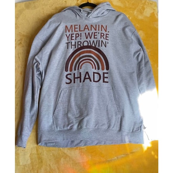 Melanin. Yep! We're Throwing Shade Hoodie- Size 2XL - Picture 2 of 5